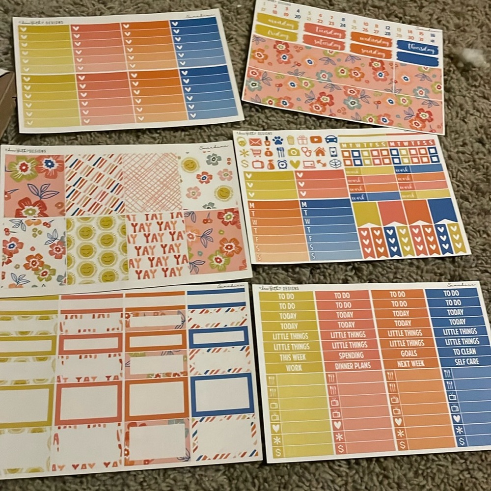 Sunshine planner sticker full kit